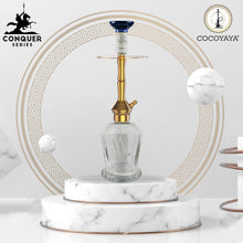 Load image into Gallery viewer, COCOYAYA Conquer Series Lobo Hookah Golden ( Transparent Base )(with bag)