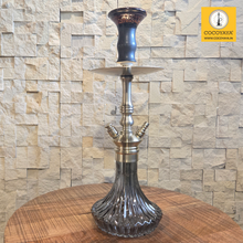Load image into Gallery viewer, COCOYAYA Madrid Hookah Champagne (Dark Grey Base ) ( With Bag )