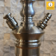 Load image into Gallery viewer, COCOYAYA Madrid Hookah Champagne (Dark Grey Base ) ( With Bag )