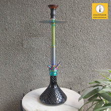 Load image into Gallery viewer, COCOYAYA King Series Marco Hookah Rainbow ( Black Base )(with bag)