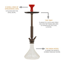 Load image into Gallery viewer, COCOYAYA King Series Marco Hookah Coffee ( Transparent Base)(With Bag)