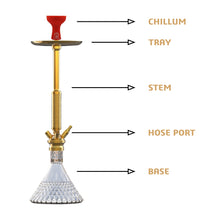 Load image into Gallery viewer, COCOYAYA King Series Marco Hookah Golden(With Bag)