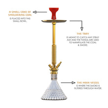 Load image into Gallery viewer, COCOYAYA King Series Marco Hookah Golden(With Bag)