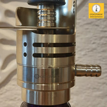 Load image into Gallery viewer, COCOYAYA Mini Ferro Series Hookah Champagne (Dark Purple Base) with Bag