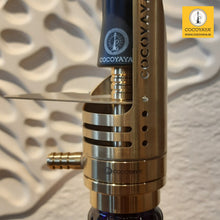 Load image into Gallery viewer, COCOYAYA Mini Ferro Series Hookah Golden (Dark Purple Base) with Bag