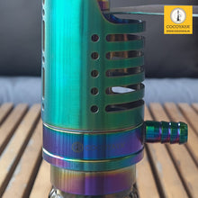 Load image into Gallery viewer, COCOYAYA Mini Ferro Series Hookah Rainbow (Olive Green Base) with Bag