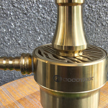 Load image into Gallery viewer, COCOYAYA Congo Series Mojo Hookah Golden (Green Base) With Bag