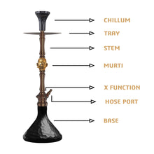 Load image into Gallery viewer, COCOYAYA JUGLE SERIES TRUMO HOOKAH BLKGOLD(with bag)