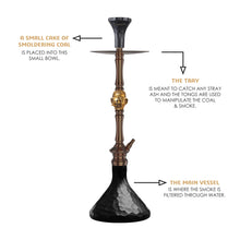Load image into Gallery viewer, COCOYAYA JUGLE SERIES TRUMO HOOKAH BLKGOLD(with bag)