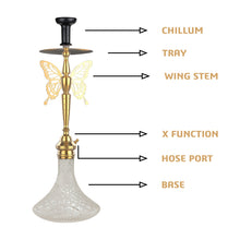 Load image into Gallery viewer, COCOYAY Angel Series Betty Hookah Golden (Transparent Base )(with bag)