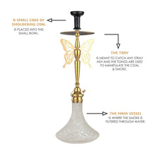 Load image into Gallery viewer, COCOYAY Angel Series Betty Hookah Golden (Transparent Base )(with bag)