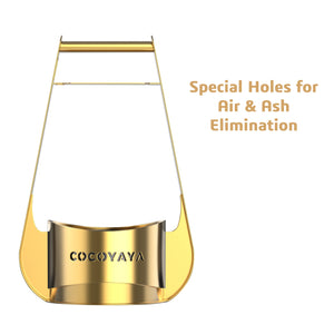 COCOYAYA  Hookah Coal Holder Golden (13.8 inch )