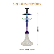 Load image into Gallery viewer, COCOYAY Angel Series Falcon Hookah Rainbow (Transparent Base)(with bag)