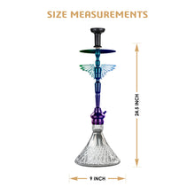 Load image into Gallery viewer, COCOYAY Angel Series Falcon Shisha Hookah Rainbow (King Base)(with bag)