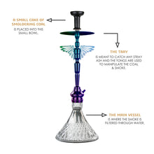 Load image into Gallery viewer, COCOYAY Angel Series Falcon Shisha Hookah Rainbow (King Base)(with bag)