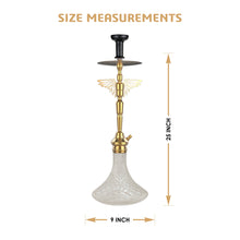 Load image into Gallery viewer, COCOYAY Angel Series Falcon Hookah Golden (Transparent Base )(with bag)