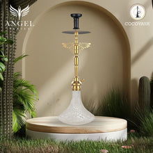 Load image into Gallery viewer, COCOYAY Angel Series Falcon Hookah Golden (Transparent Base )(with bag)