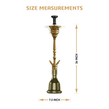 Load image into Gallery viewer, COCOYAYA Gamaliya Hookah Golden (Grey Base)(with bag)