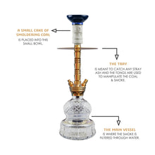 Load image into Gallery viewer, COCOYAYA Conquer Series Niko Hookah Golden(with bag)