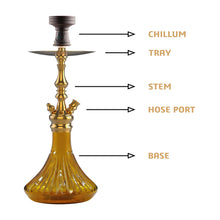 Load image into Gallery viewer, COCOYAYA Prince Series Simba Hookah Ambar Golden(with bag)