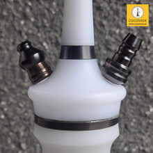 Load image into Gallery viewer, COCOYAYA Ottoman Series Mirza Hookah Coffee White (Dark Purple Base)(with bag)