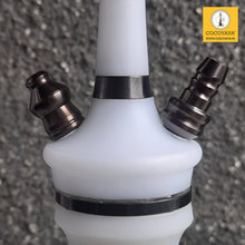 Load image into Gallery viewer, COCOYAYA Ottoman Series Mirza Hookah Coffee White (Dark Blue Base)(with bag)