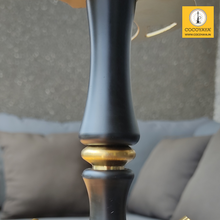 Load image into Gallery viewer, COCOYAYA Ottoman Series Pasha Hookah Golden Black (Dark Grey Base)(with bag)