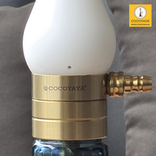 Load image into Gallery viewer, COCOYAYA Ottoman Series Ghazi Hookah Golden White ( Dark Blue Base )(with bag)