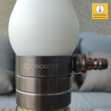 Load image into Gallery viewer, COCOYAYA Ottoman Series Ghazi Hookah Coffee White (Cut Glass Base)(with bag)