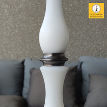 Load image into Gallery viewer, COCOYAYA Ottoman Series Ghazi Hookah Coffee White (Cut Glass Base)(with bag)