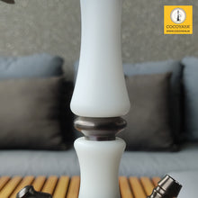 Load image into Gallery viewer, COCOYAYA Ottoman Series Pasha Hookah Coffee White (Dark Grey Base) (with bag)