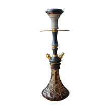 Load image into Gallery viewer, COCOYAYA Ottoman Series Pasha Hookah Golden Black (Dark Grey Base)(with bag)