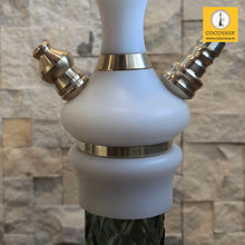 Load image into Gallery viewer, COCOYAYA Ottoman Series Pasha Hookah Champagne White (Sky Base)(with bag)