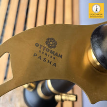 Load image into Gallery viewer, COCOYAYA Ottoman Series Pasha Hookah Golden Black (Transparent Base)(with bag)