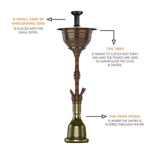 Load image into Gallery viewer, COCOYAYA Gamaliya Series Persia Grande Hookah Coffee ( Grey Base )(with bag)