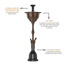 Load image into Gallery viewer, COCOYAYA Gamaliya Series Persia Grande Hookah Coffee ( Black Base )(with bag)