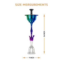 Load image into Gallery viewer, COCOYAYA Gamaliya Series Persia Grande Hookah Rainbow (Transparent Base)(With Bag)