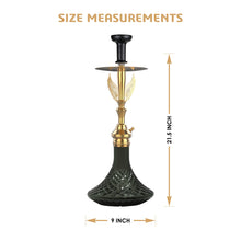 Load image into Gallery viewer, COCOYAY Angel Series Phantom Hookah Golden (Black Base )(with bag)