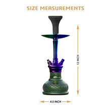 Load image into Gallery viewer, COCOYAYA Conquer Series Poco Hookah Rainbow ( Dark Green Base )(With Bag)