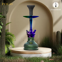 Load image into Gallery viewer, COCOYAYA Conquer Series Poco Hookah Rainbow ( Dark Green Base )(With Bag)