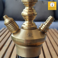 Load image into Gallery viewer, COCOYAYA Prince Series Big Valencia Hookah Golden (Grey Base)(with bag)
