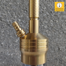 Load image into Gallery viewer, COCOYAYA Prince Series Casablanca Hookah Golden (Grey Base) With Bag