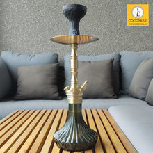 Load image into Gallery viewer, COCOYAYA Prince Series Milan Hookah Champagne (Dark Grey Base )( With Bag )