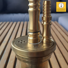 Load image into Gallery viewer, COCOYAYA Prince Series Ronaldo Hookah Golden (Grey Base) ( With Bag )