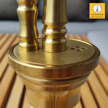 Load image into Gallery viewer, COCOYAYA Prince Series Ronaldo Hookah Golden (Transparent Base) ( With Bag )