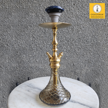 Load image into Gallery viewer, COCOYAYA Prince Series Simba Hookah Golden ( Brown Base ) With Bag