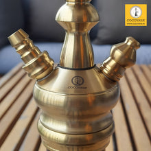 Load image into Gallery viewer, COCOYAYA Prince Series Simbha Hookah Golden ( Dark Purple Base ) With Bag