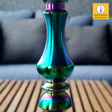 Load image into Gallery viewer, COCOYAYA Prince Series Simbha Hookah Rainbow ( Dark Aqua Green Base ) With Bag