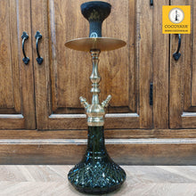 Load image into Gallery viewer, COCOYAYA Prince Series Simba Hookah Golden ( Green Base ) With Bag
