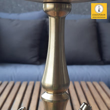 Load image into Gallery viewer, COCOYAYA Prince Series Tachi Bana Hookah Golden ( Light Purple Base ) With Bag